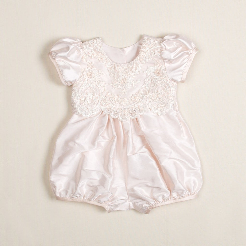 baby girl baptism romper