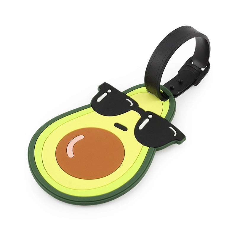 avocado luggage tag