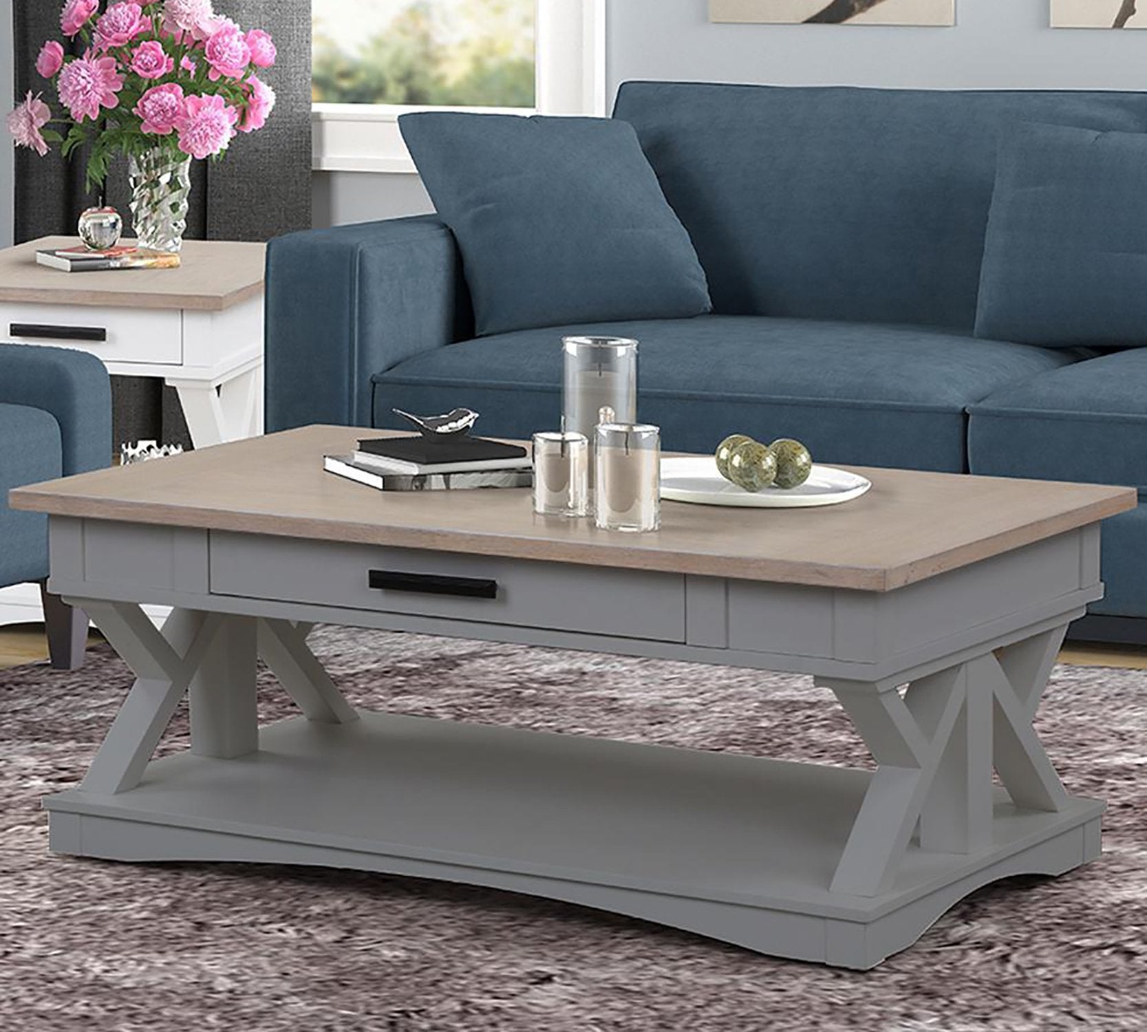 Americana Modern Dove Cocktail Table Parker House Furniture