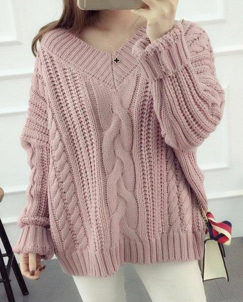 CABLE KNIT PULLOVER SWEATER