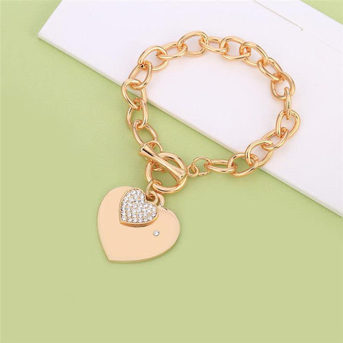 DOUBLE HEART CHAINS OF LOVE BRACELET