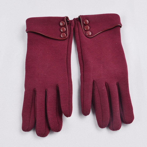 FAUX FUR-LINED GLOVES