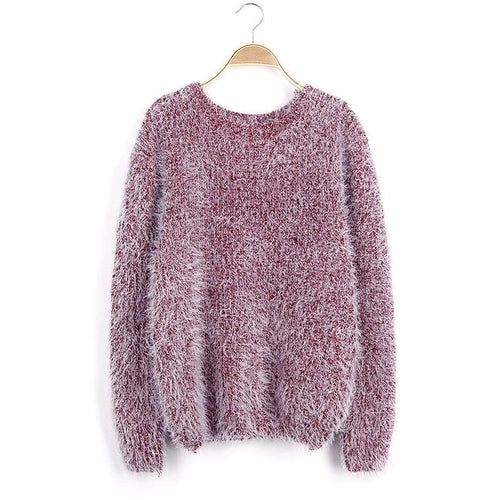 FUZZY PULLOVER SWEATER