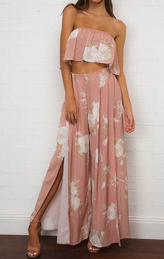 PRETTY IN PINK TWO PIECE PANTS SET