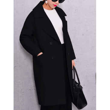 SINGLE BREASTED LONG WOOL COAT