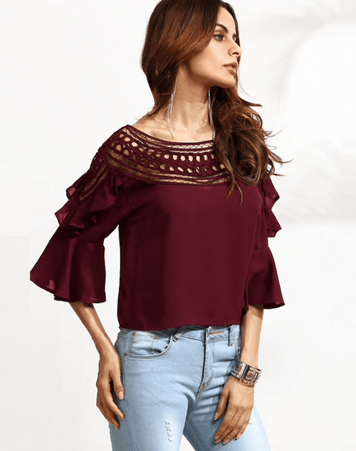 THE CALLIE CUT-OUT BLOUSE