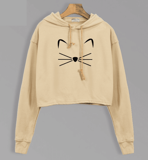 THE CROPPED KITTY HOODIE