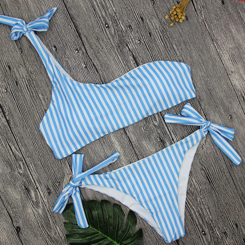 THE SHOULDER STRIPE BIKINI