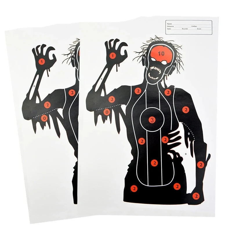 zombie-archery-target-paper-set-12-24pcs-45-32cm