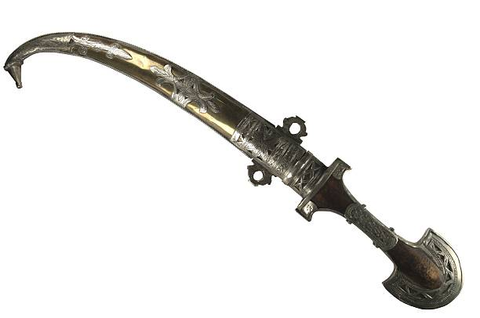A Scimitar a single-edged sword