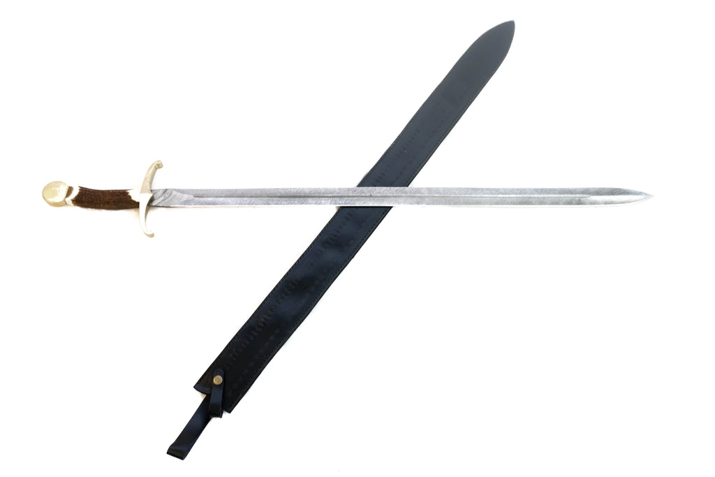 Longsword Greatsword Bastard Sword High Carbon Damascus Steel Sword 44 Battling Blades