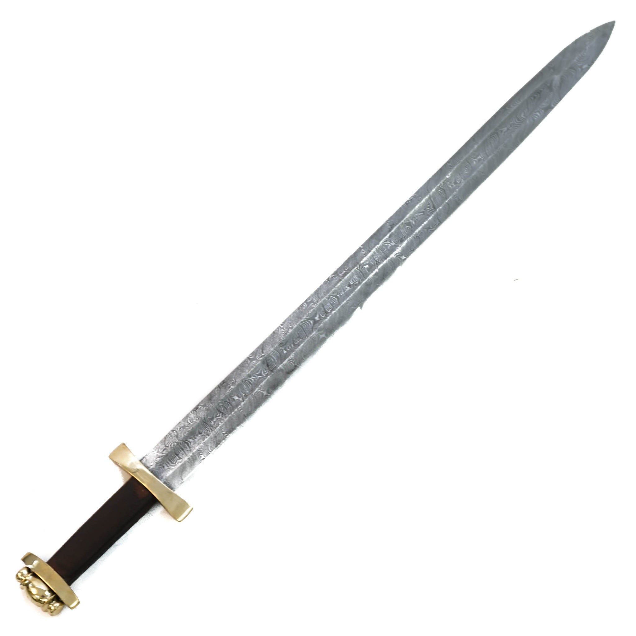 Longsword Bastard Sword High Carbon Damascus Steel Sword 38 Battling Blades