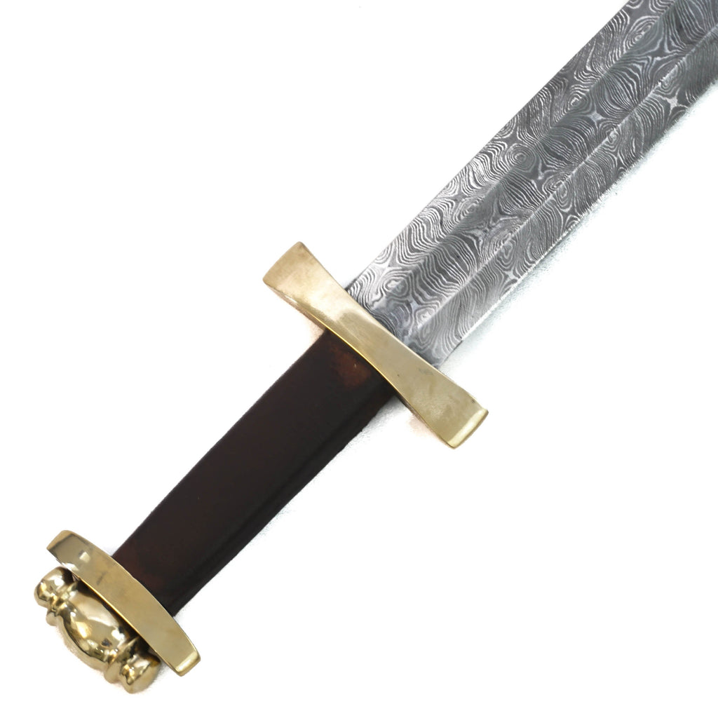 Longsword Bastard Sword High Carbon Damascus Steel Sword 38 Battling Blades