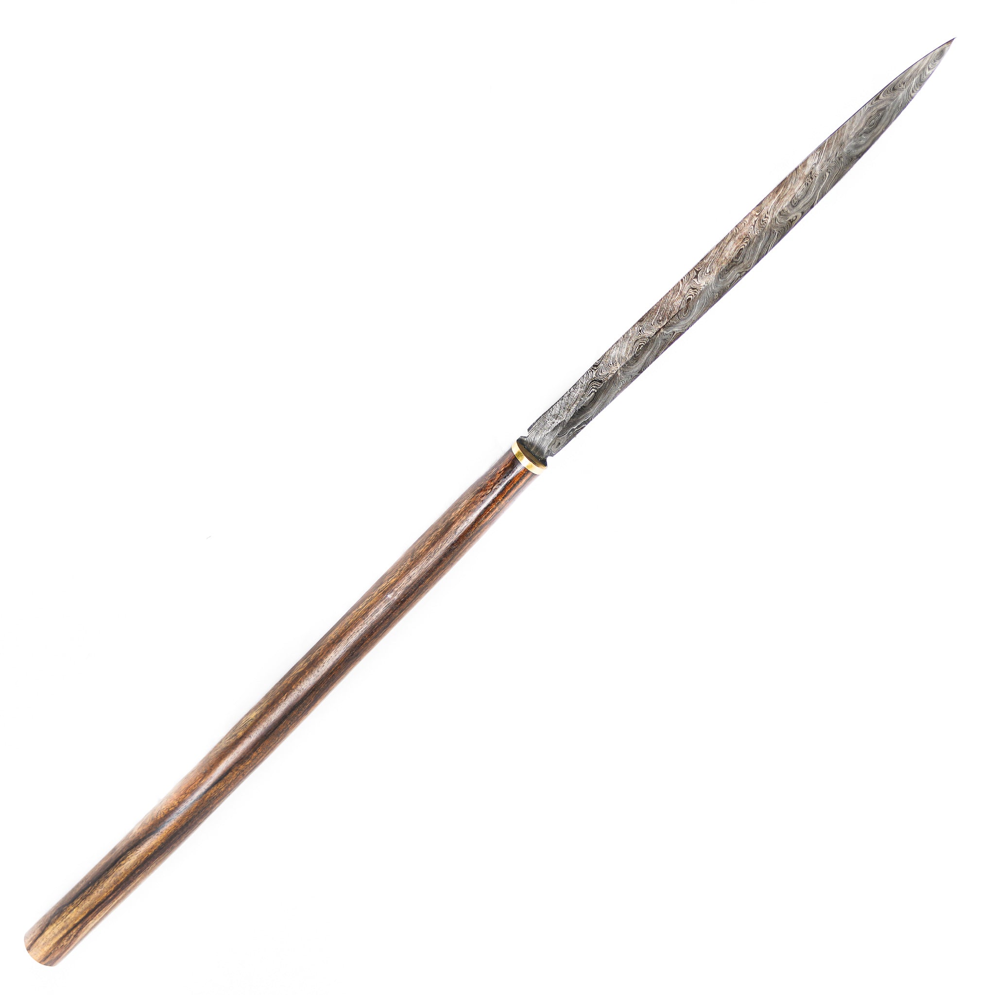 Javelin Short Spear High Carbon Damascus Steel Spear Iklwa 39