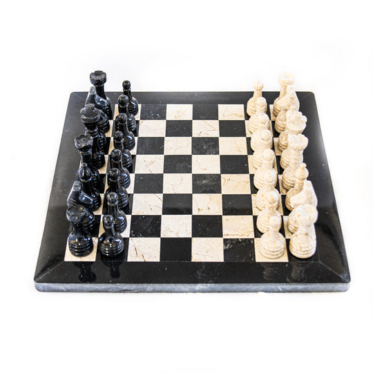 16 Marble Chess Set in Coral and Red – Chess House