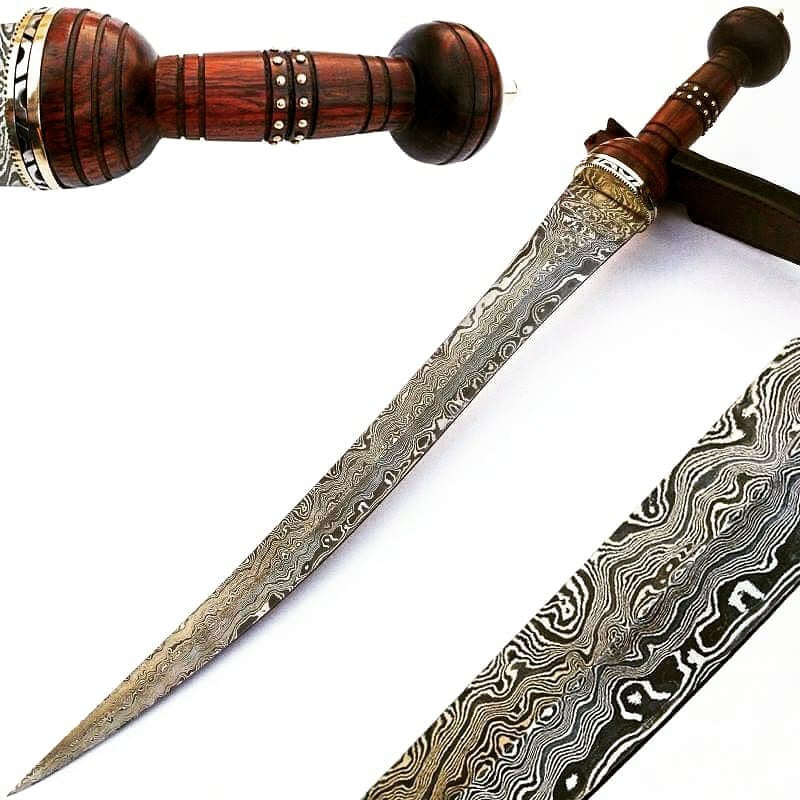 gladius-sword-high-carbon-damascus-steel-sword-37-gladiator-roman-sword