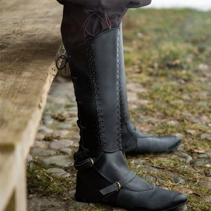 medieval-boots-leather-gaiter-boots