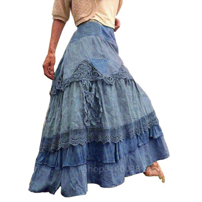 Renaissance Skirt- High Waist Lace Skirt – Battling Blades