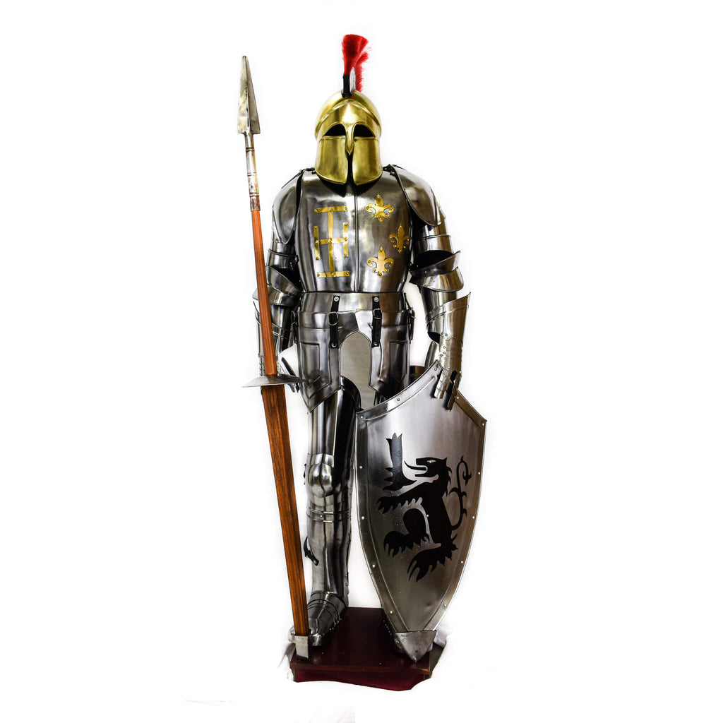 medieval-suit-of-armor-steel-wearable-suit-of-armor-with-shield-14th-century