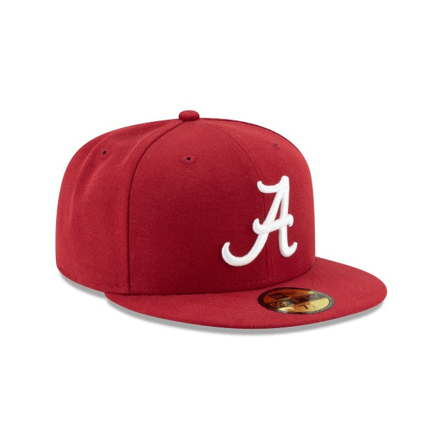 new era alabama crimson tide crimson 59fifty fitted hat