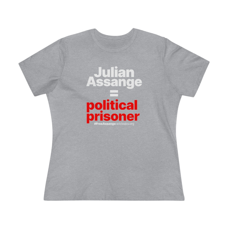 Julian Assange Political Prisoner (dark) - Women&