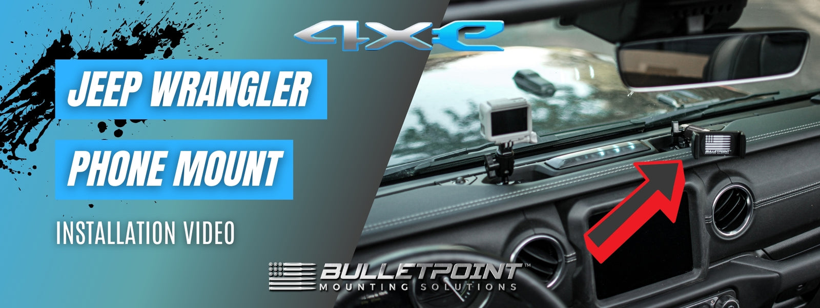 Video: Jeep Wrangler 4xe Phone Mount Installation - Bulletpoint Mounting  Solutions