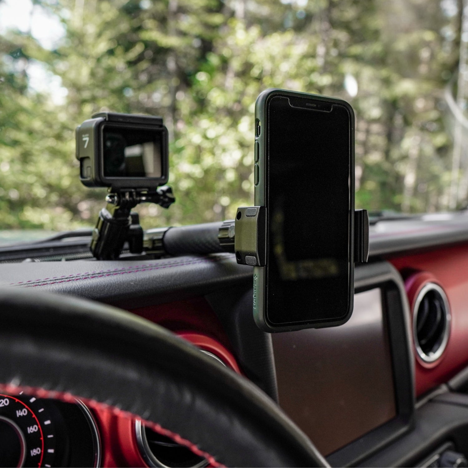 Jeep Wrangler Phone Mount - Bulletpoint Mounting Solutions