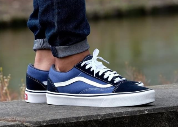 vans azules precio