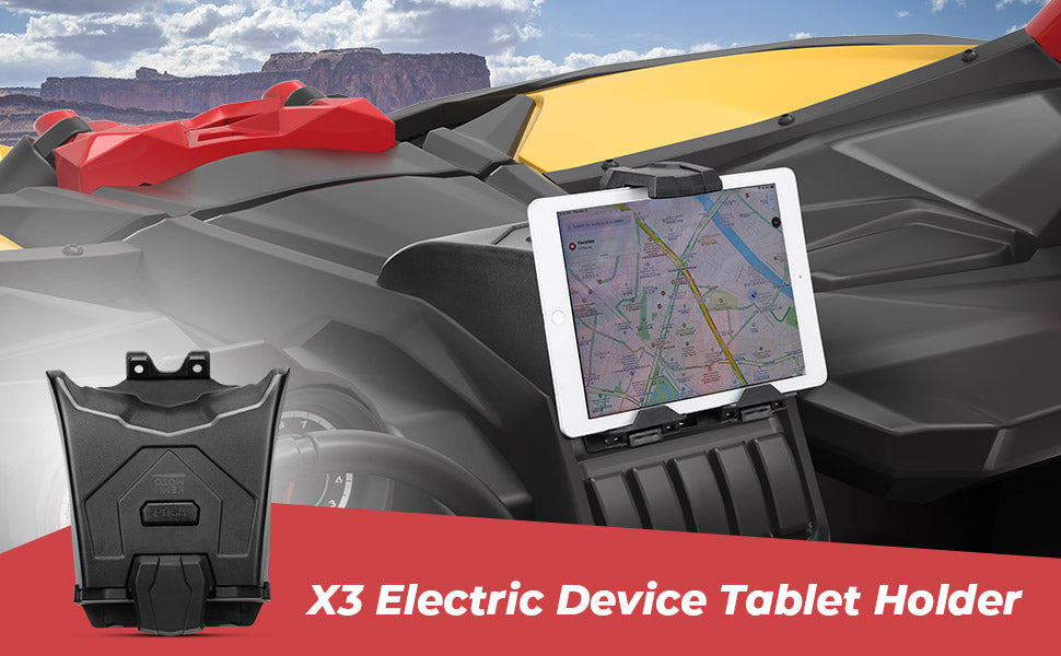KATIMOTO Trail Gerätehalter für Can-Am Maverick Sport, Elektronische GPS  Tablet Handyhalterung mit Aufbewahrungsbox für Can Am Maverick Sport,  Trail