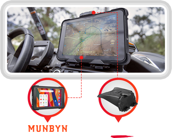 KEMIMOTO Electronic Tablet Device Holder GPS Mount for CFMOTO ZFORCE 950  2020-24