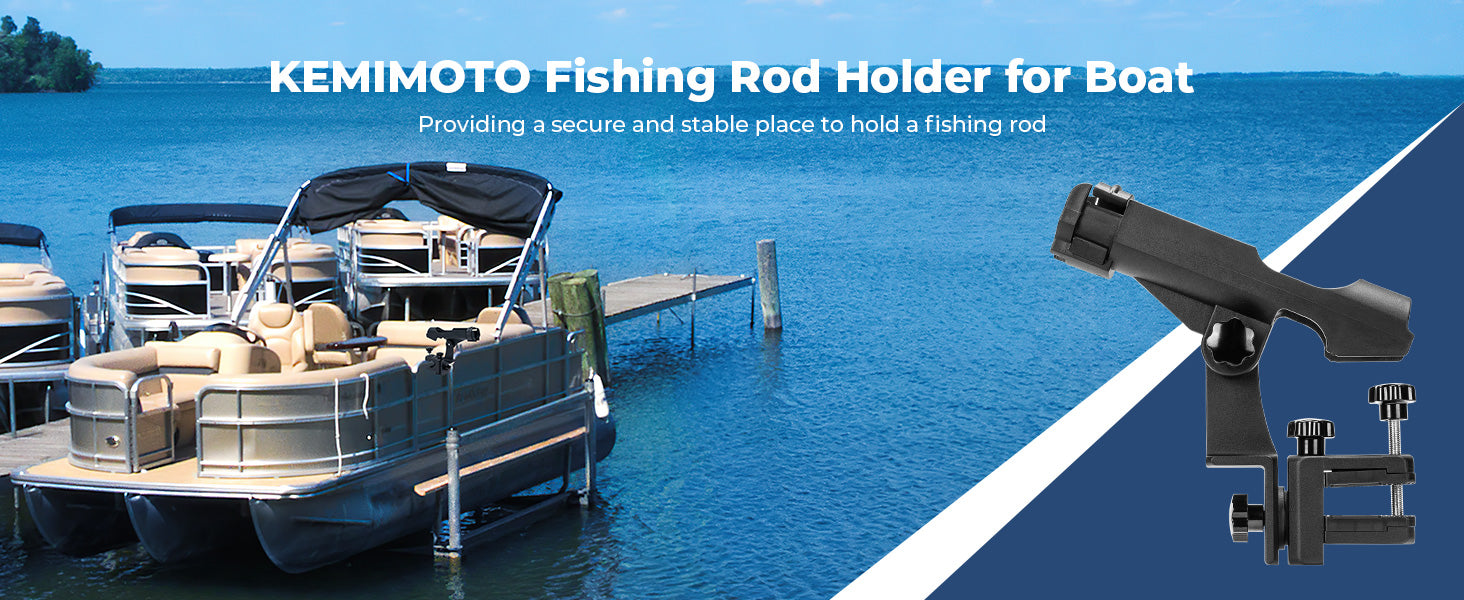 Boat Fishing Rod Holder Adjustable Pole Holders for Fishing Boats