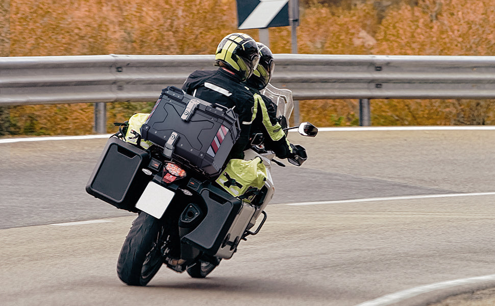 VOKKA Top Case Moto, 45L Bagages étanches pour Motos. Coffres de Moto pour  Rangement Casques, avec Serrure de Sécurité, Top Cases pour Moto avec
