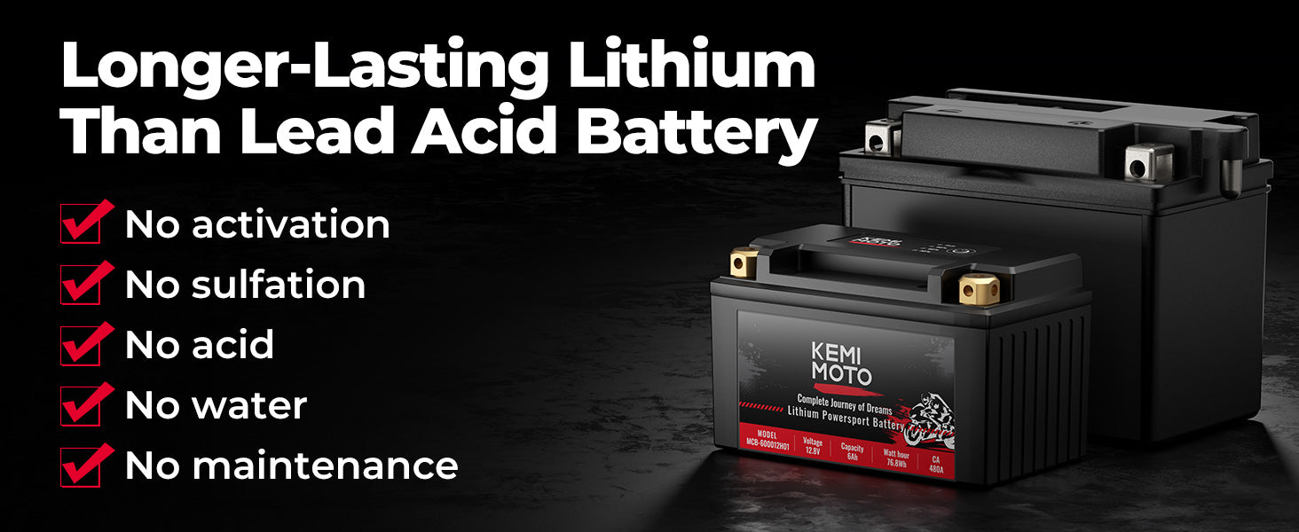  MOUDENSKAY Batterie lithium moto 12V Lithium