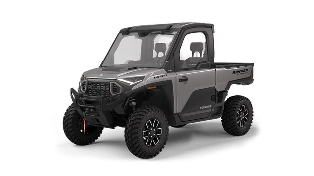 A gray Polaris Ranger