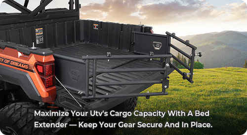 MAXIMIZE YOUR UTV'S CARGO CAPACITY WITH A BED EXTENDER — KEEP YOUR GEAR SECURE AND IN PLACE.