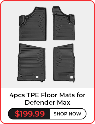 4pcs TPE Floor Mats for Defender Max