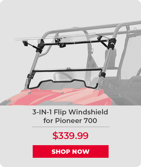 3-IN-1 Flip Windshield for Pioneer 700
