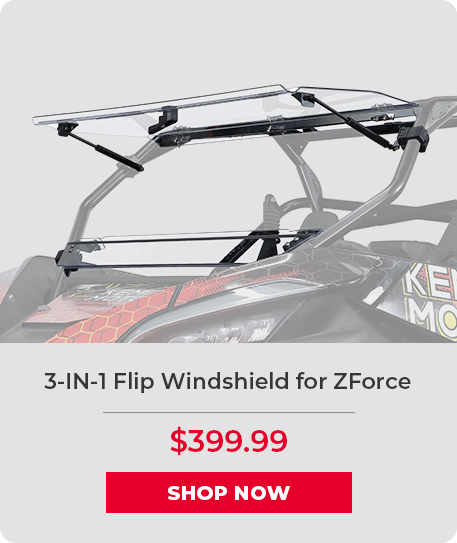 3-IN-1 Flip Windshield for ZForce