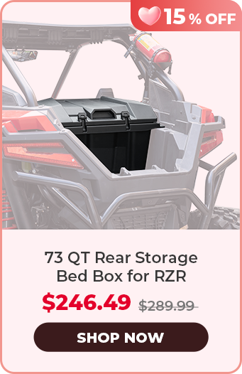 73 QT Rear Storage Bed Box for RZR