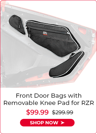 Front Door Bags with Removable Knee Pad for RZR