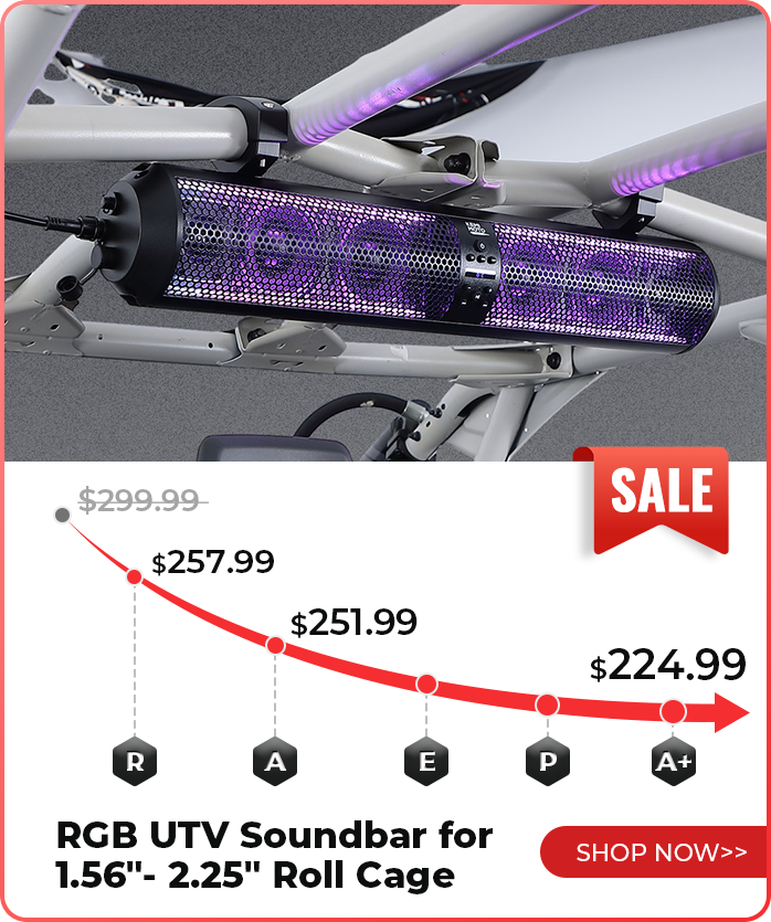 RGB UTV Soundbar for 1.56