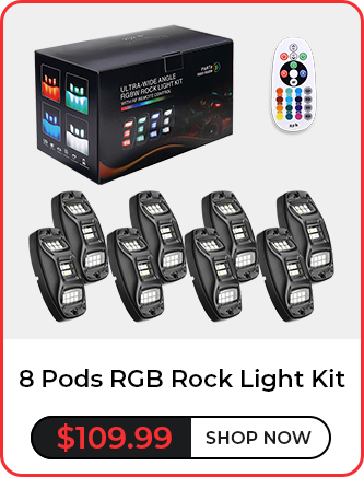 8 Pods RGB Rock Light Kit