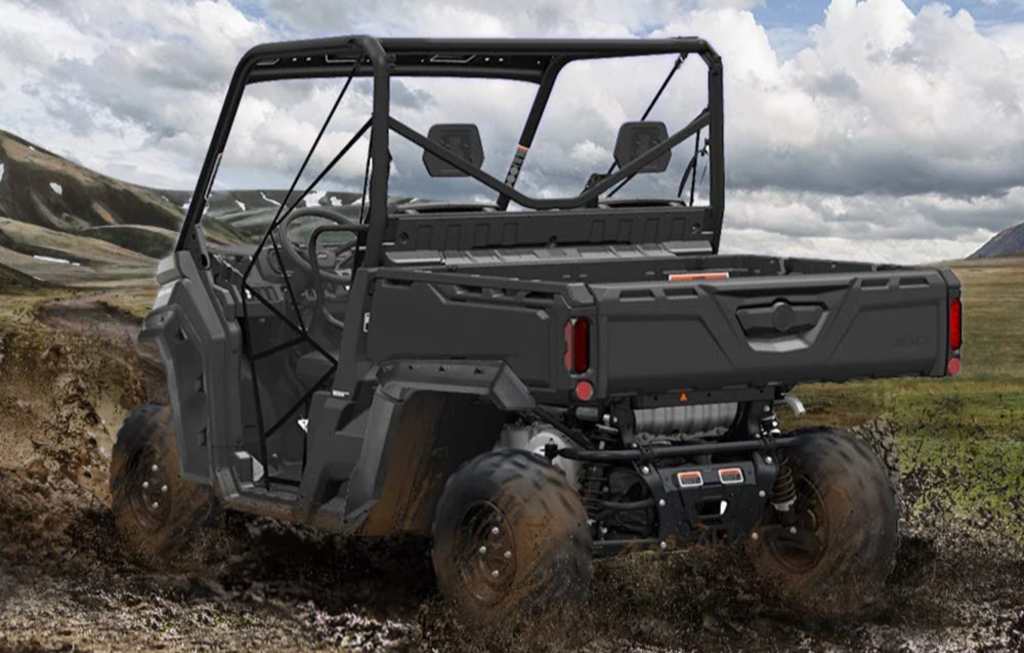 Can-Am Defender on mud-1