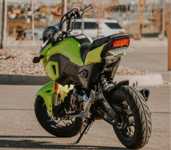 Honda Grom parked on the road