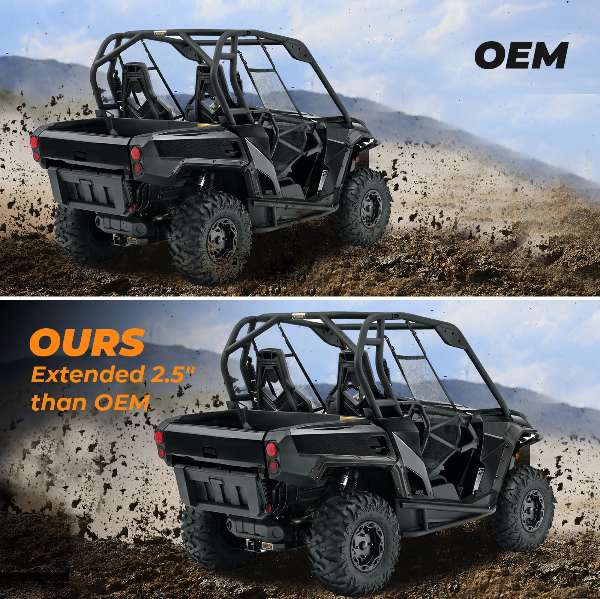 Kemimoto Can-Am Commander quality fender flare prevents water, rocks, and mud