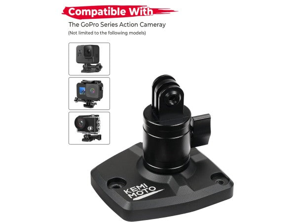 Kemimoto gopro motorcycle handlebar mount pair well with popular GoPro action cameras