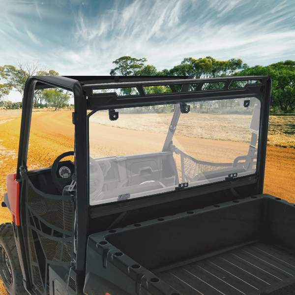 Kemimoto’s sturdy Polycarbonate windshield for Polaris Ranger