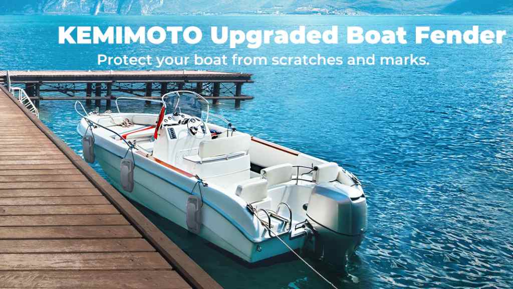 Kemimoto’s upgraded boat fender protects the boat from scratches and marks