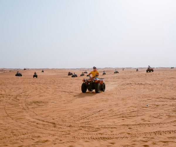 Multiple ATVs in the Dubai Desert