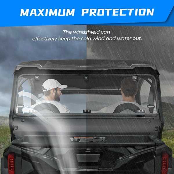 Polaris General Protective Rear Windshield from Kemimoto